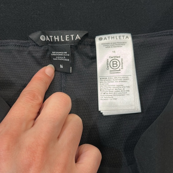 Athleta - Brooklyn Heights Black Skort - Size 16 - Picture 8 of 15